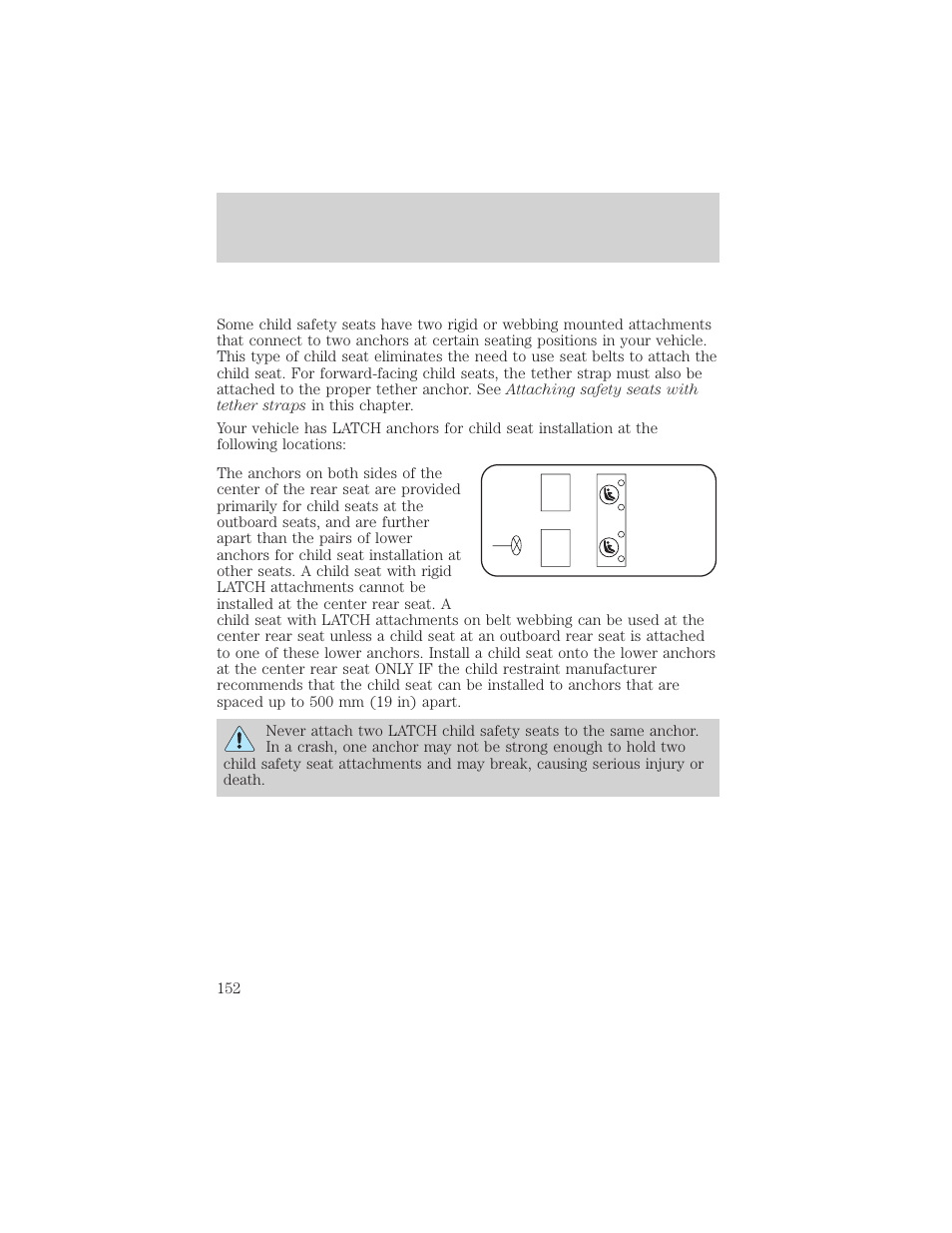 Seating and safety restraints | FORD 2002 Escape v.2 User Manual | Page 152 / 280