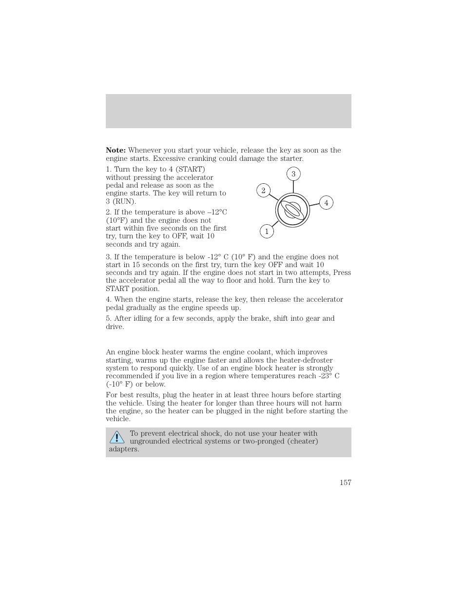 Driving | FORD 2002 Escape v.2 User Manual | Page 157 / 280