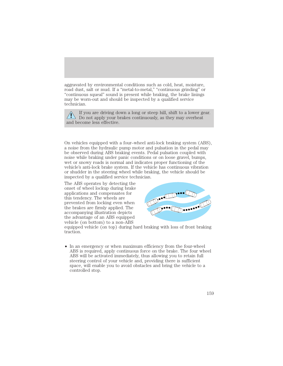 Driving | FORD 2002 Escape v.2 User Manual | Page 159 / 280