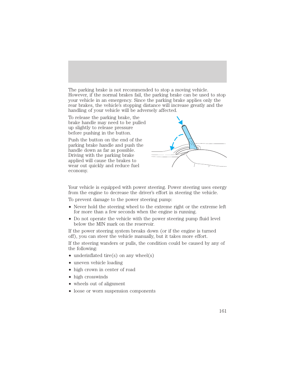 Driving | FORD 2002 Escape v.2 User Manual | Page 161 / 280