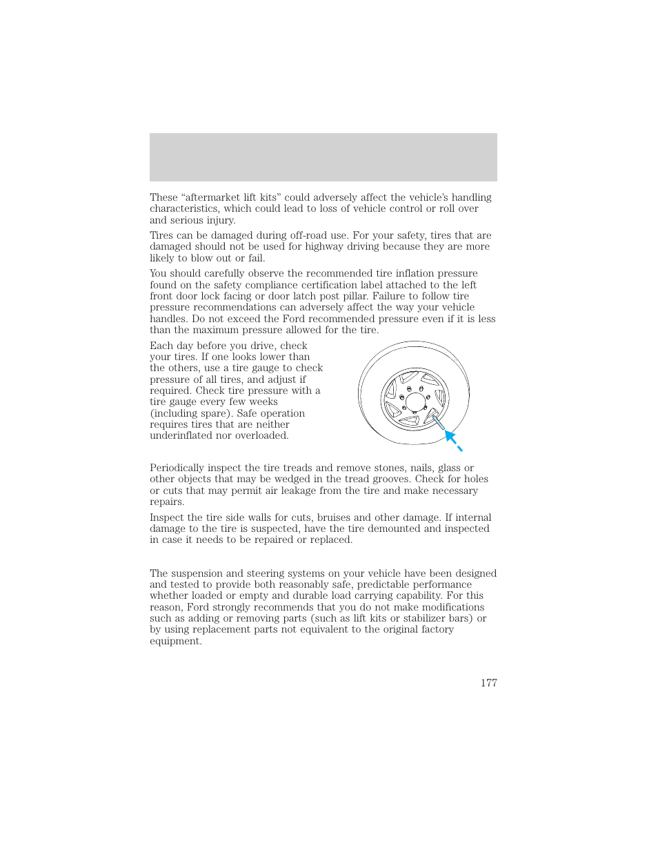Driving | FORD 2002 Escape v.2 User Manual | Page 177 / 280