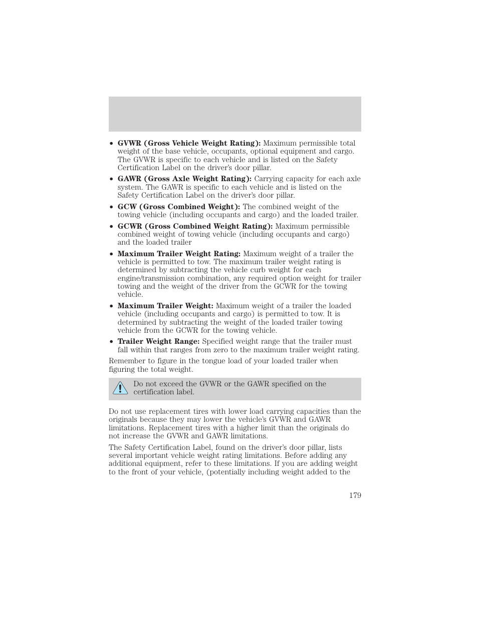 Driving | FORD 2002 Escape v.2 User Manual | Page 179 / 280