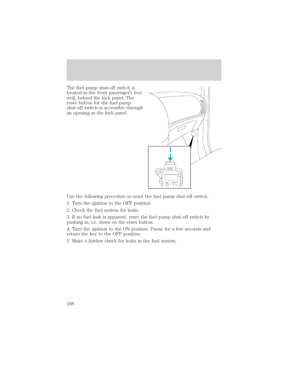 Roadside emergencies | FORD 2002 Escape v.2 User Manual | Page 188 / 280