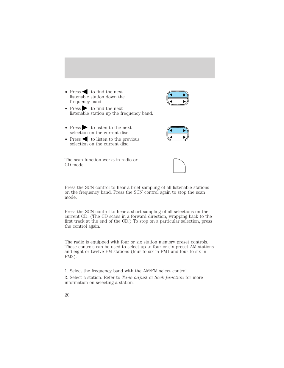 Entertainment systems | FORD 2002 Escape v.2 User Manual | Page 20 / 280