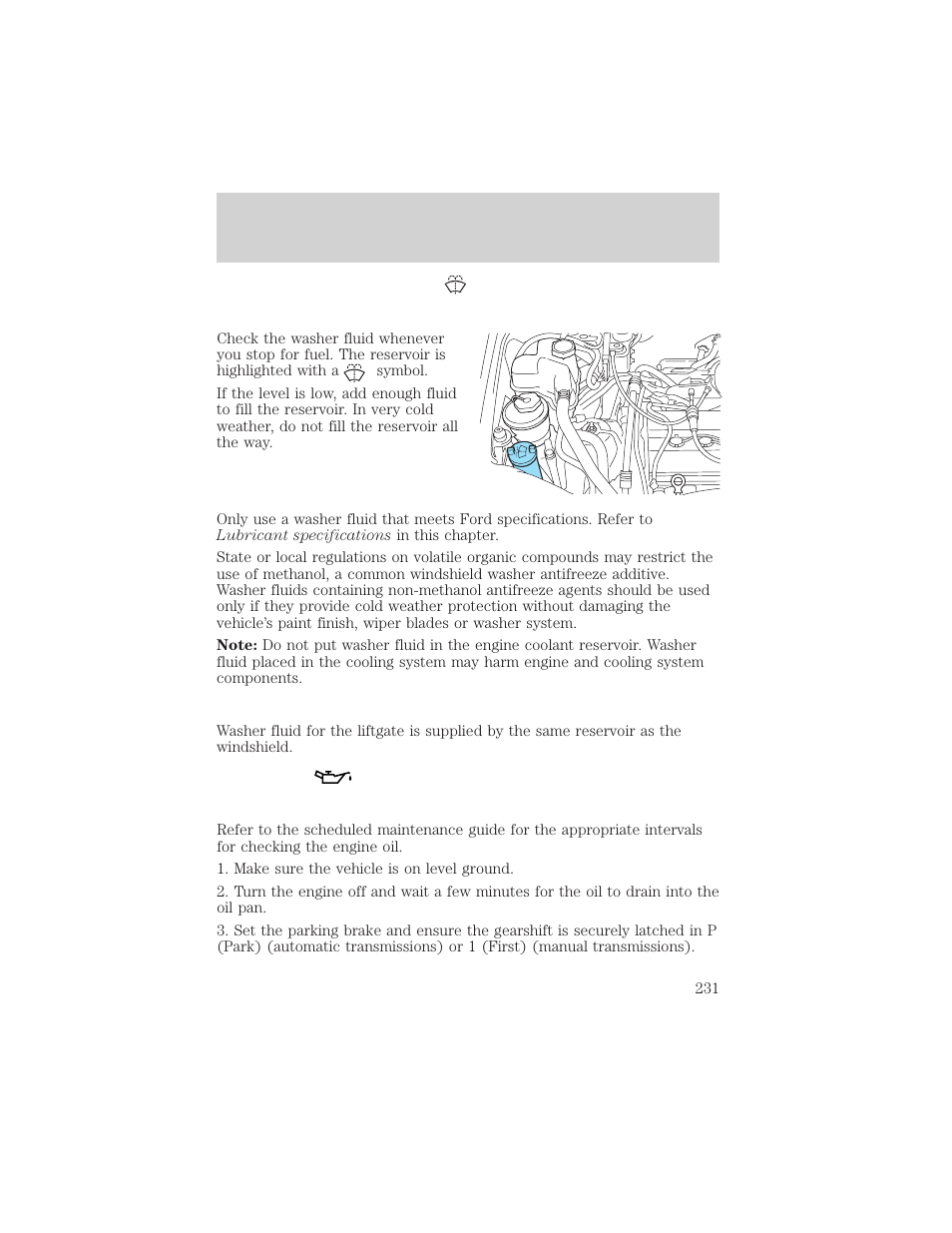 Maintenance and specifications | FORD 2002 Escape v.2 User Manual | Page 231 / 280