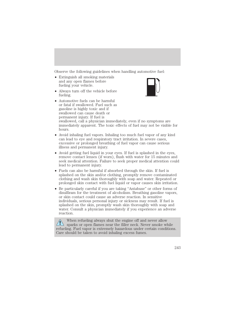 Maintenance and specifications | FORD 2002 Escape v.2 User Manual | Page 243 / 280