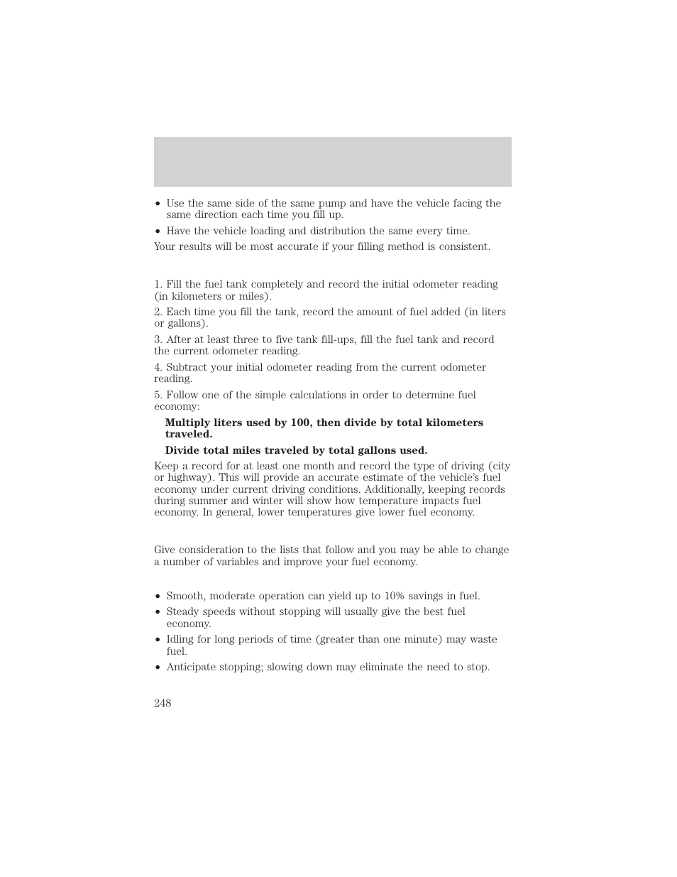Maintenance and specifications | FORD 2002 Escape v.2 User Manual | Page 248 / 280