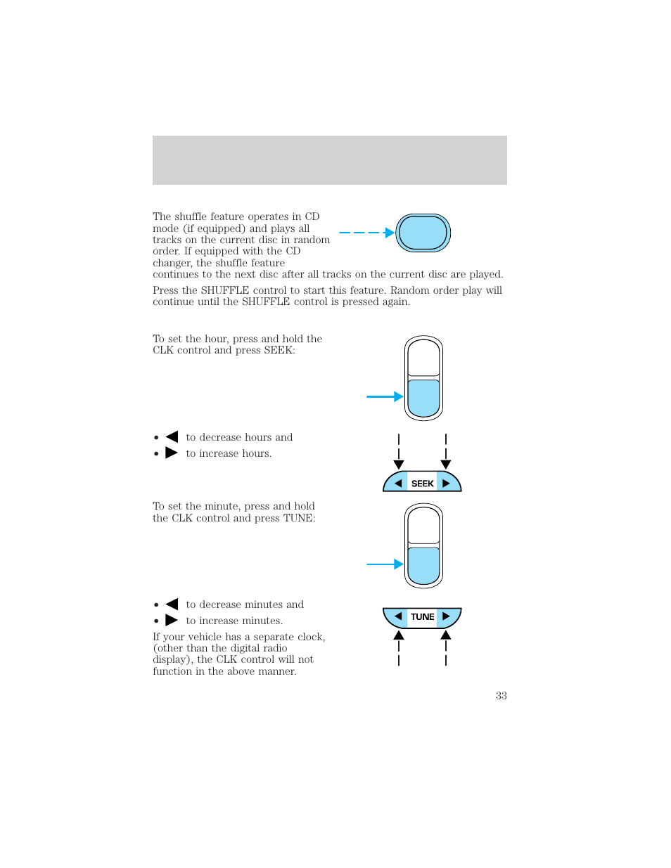 Auto clk auto clk entertainment systems | FORD 2002 Escape v.2 User Manual | Page 33 / 280