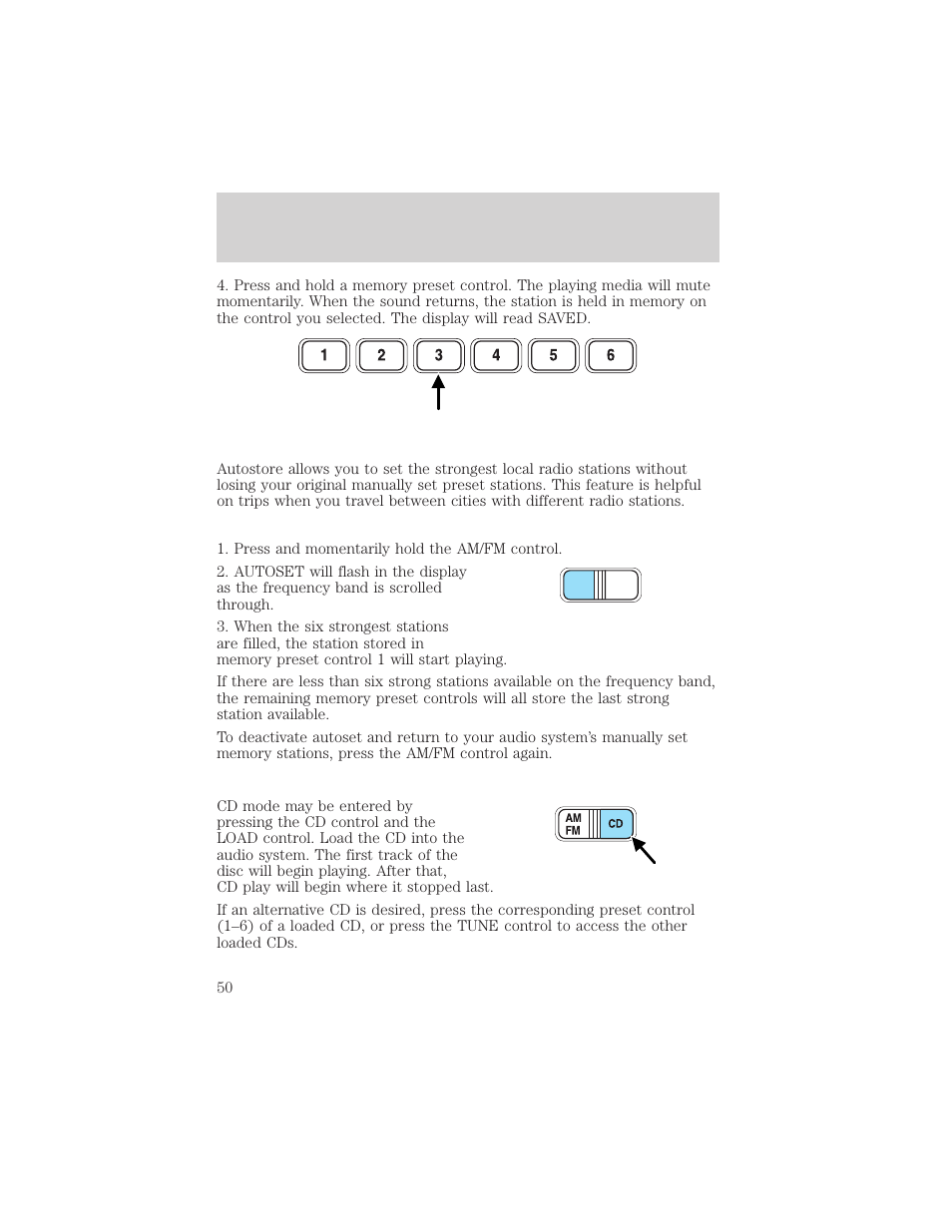 Entertainment systems | FORD 2002 Escape v.2 User Manual | Page 50 / 280
