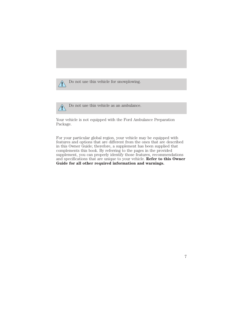 Introduction | FORD 2002 Escape v.2 User Manual | Page 7 / 280