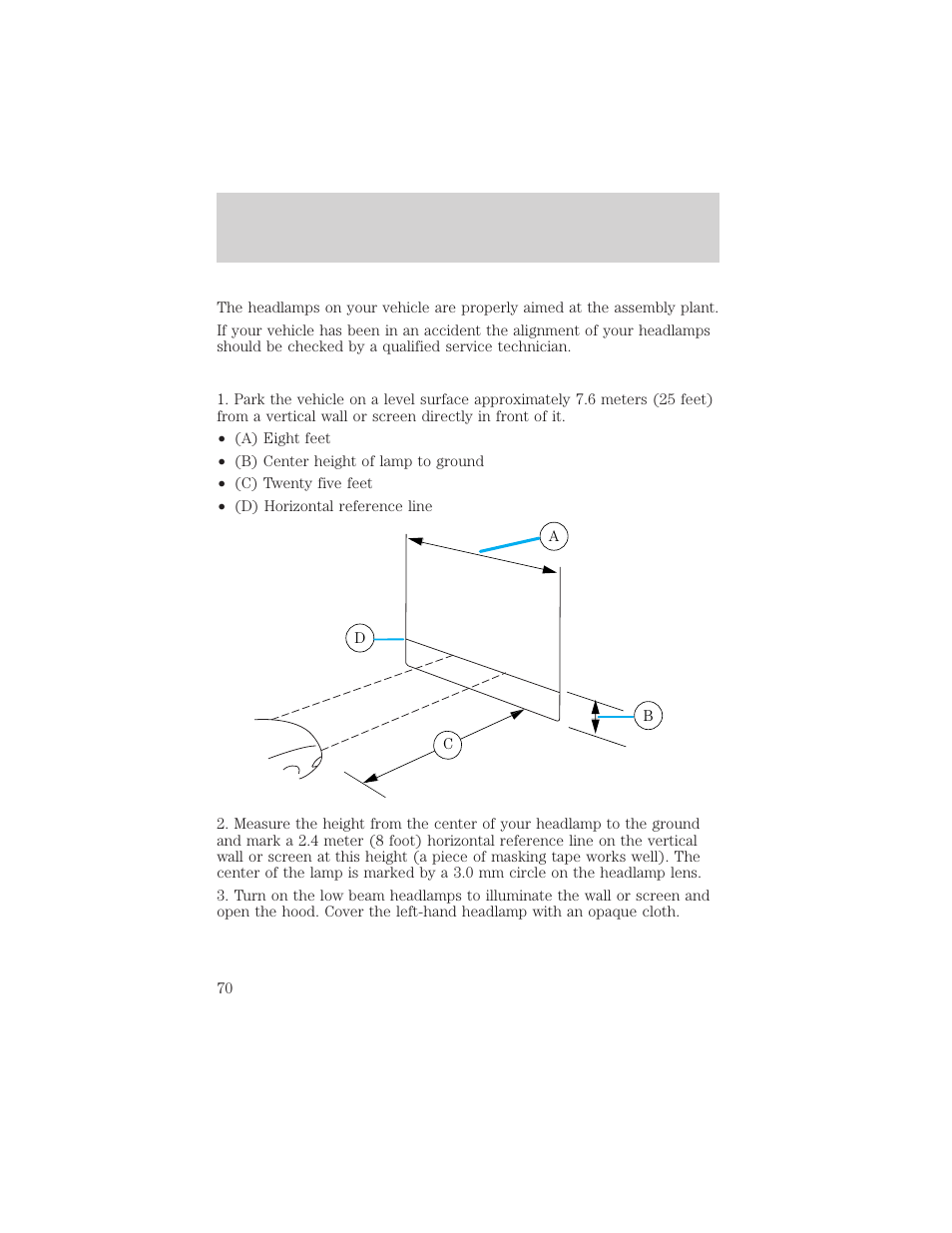 Lights | FORD 2002 Escape v.2 User Manual | Page 70 / 280