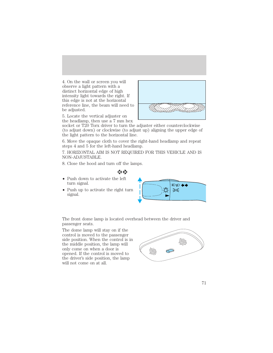 Lights | FORD 2002 Escape v.2 User Manual | Page 71 / 280