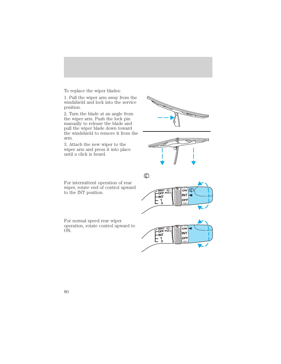 Driver controls | FORD 2002 Escape v.2 User Manual | Page 80 / 280