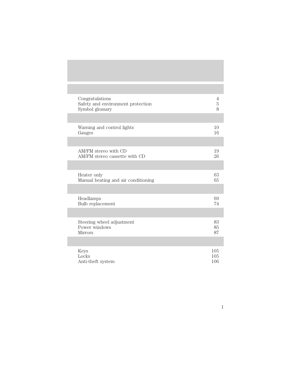 FORD 2002 Escape v.3 User Manual | 288 pages