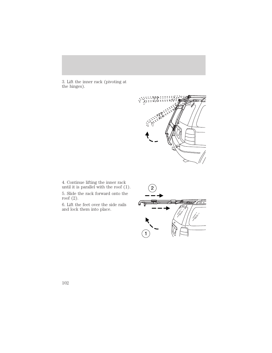 Driver controls | FORD 2002 Escape v.3 User Manual | Page 102 / 288