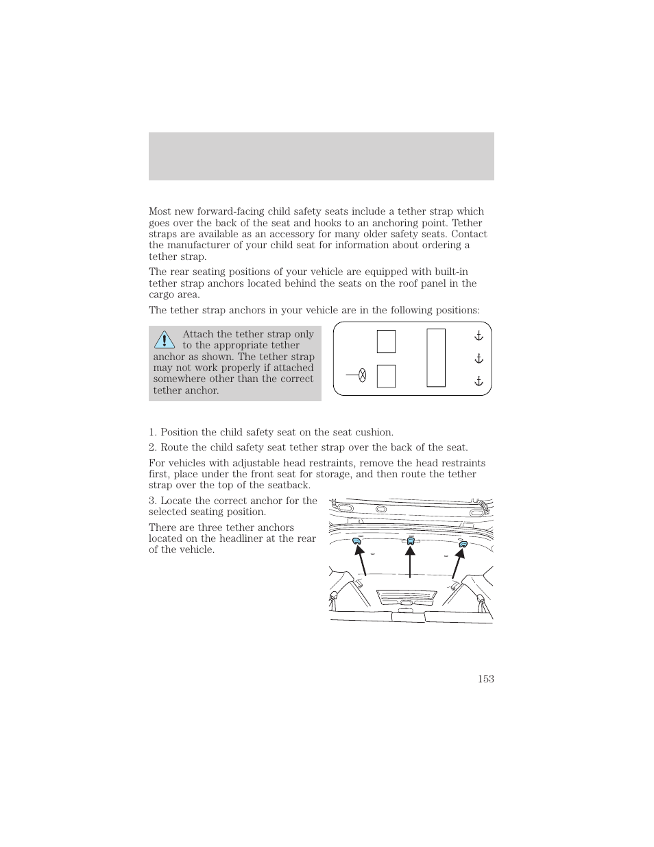 Seating and safety restraints | FORD 2002 Escape v.3 User Manual | Page 153 / 288