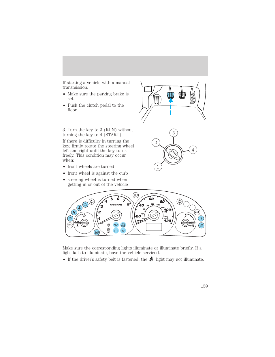 Driving | FORD 2002 Escape v.3 User Manual | Page 159 / 288