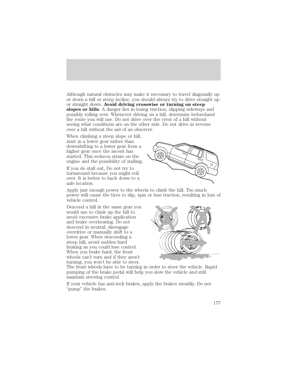 Driving | FORD 2002 Escape v.3 User Manual | Page 177 / 288