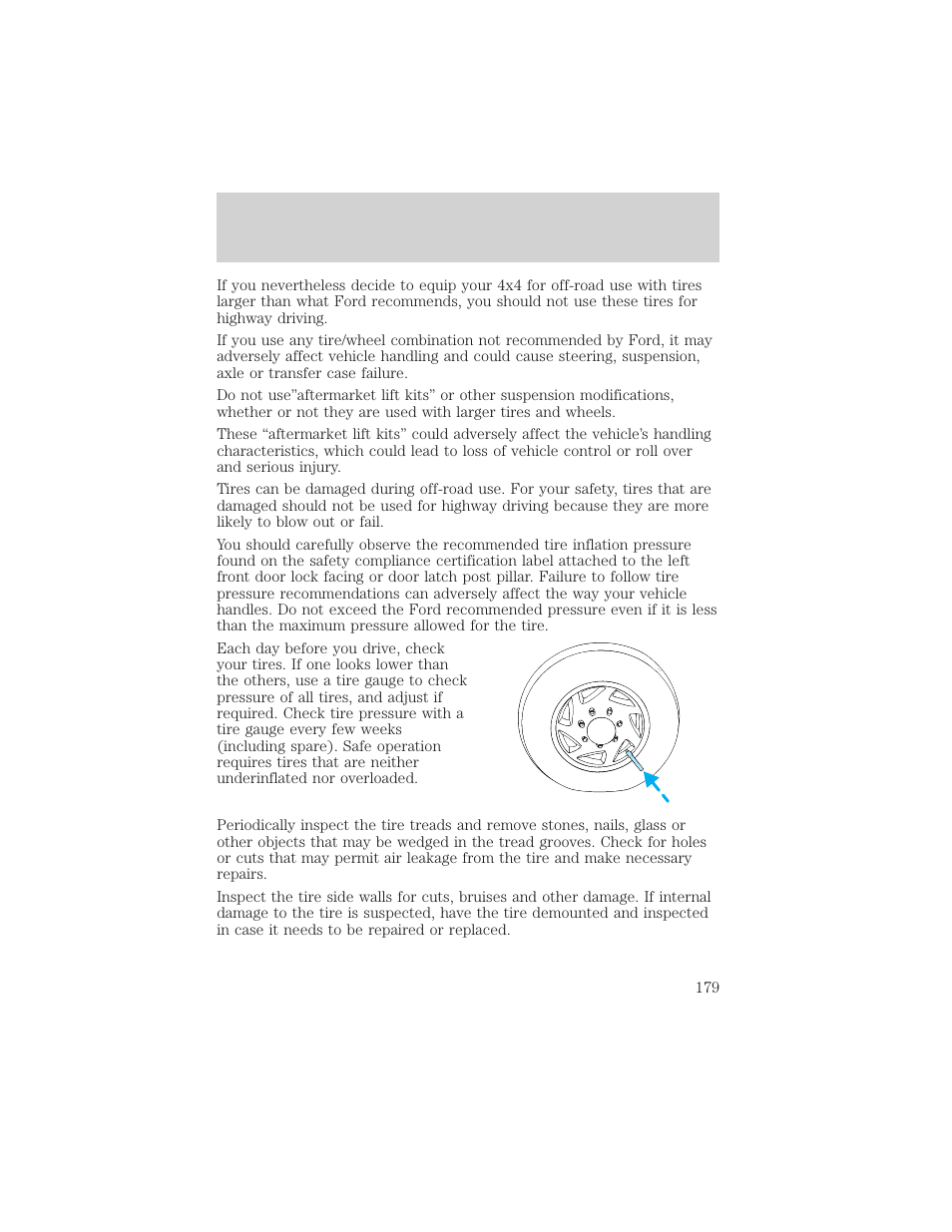Driving | FORD 2002 Escape v.3 User Manual | Page 179 / 288