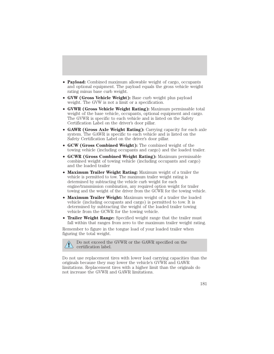 Driving | FORD 2002 Escape v.3 User Manual | Page 181 / 288