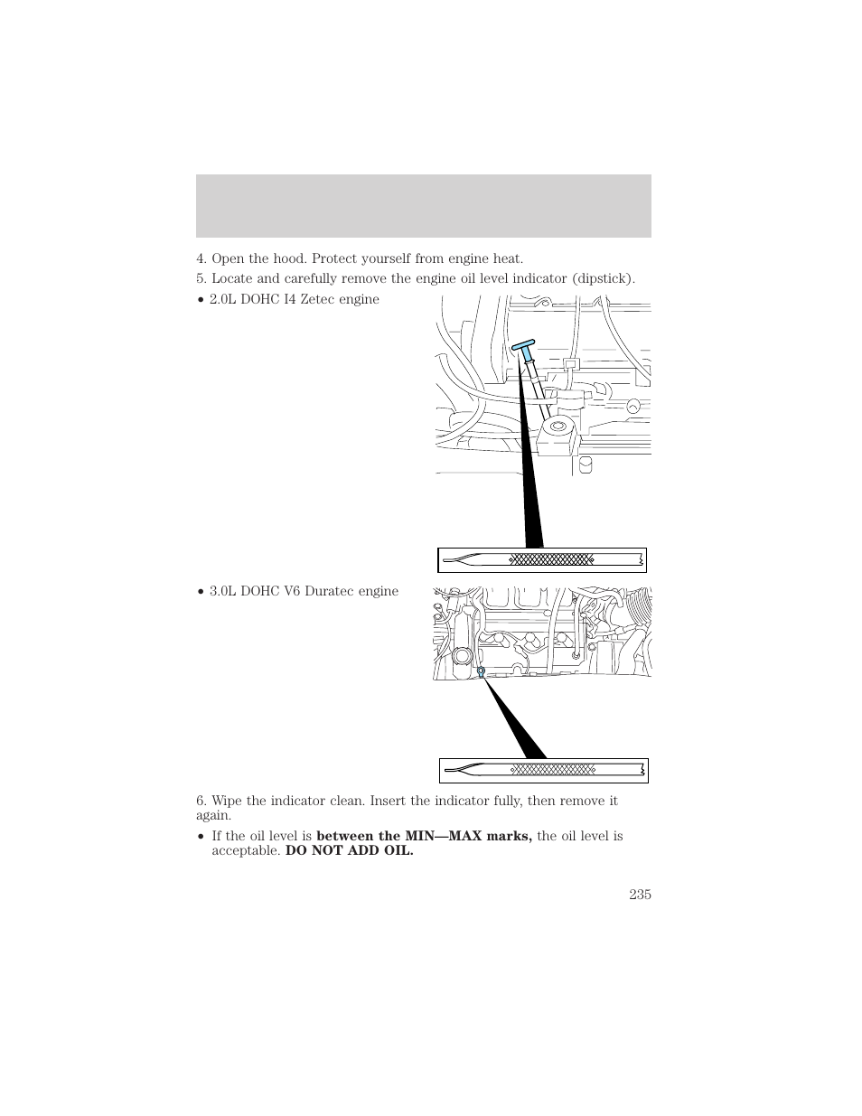 Maintenance and specifications | FORD 2002 Escape v.3 User Manual | Page 235 / 288