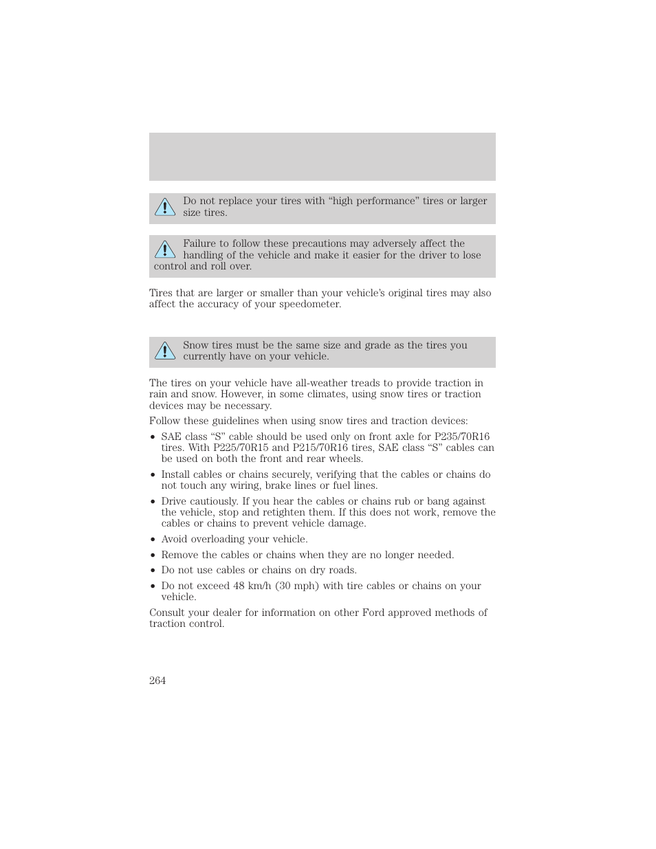 Maintenance and specifications | FORD 2002 Escape v.3 User Manual | Page 264 / 288