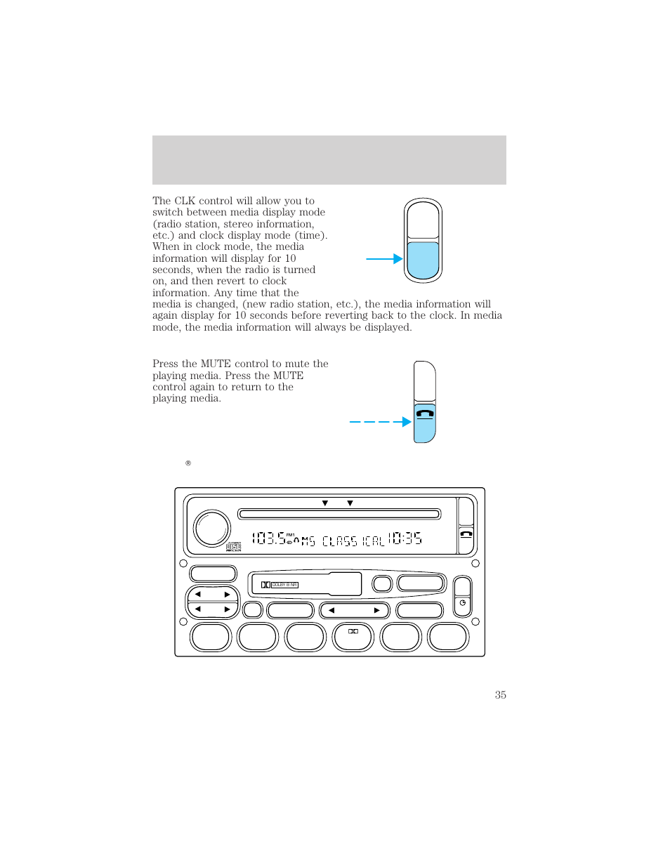 Auto clk, Entertainment systems | FORD 2002 Escape v.3 User Manual | Page 35 / 288