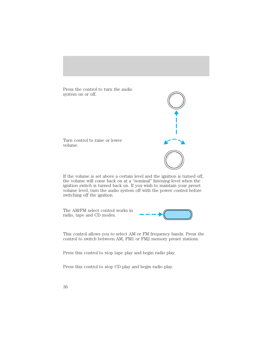 Entertainment systems | FORD 2002 Escape v.3 User Manual | Page 36 / 288