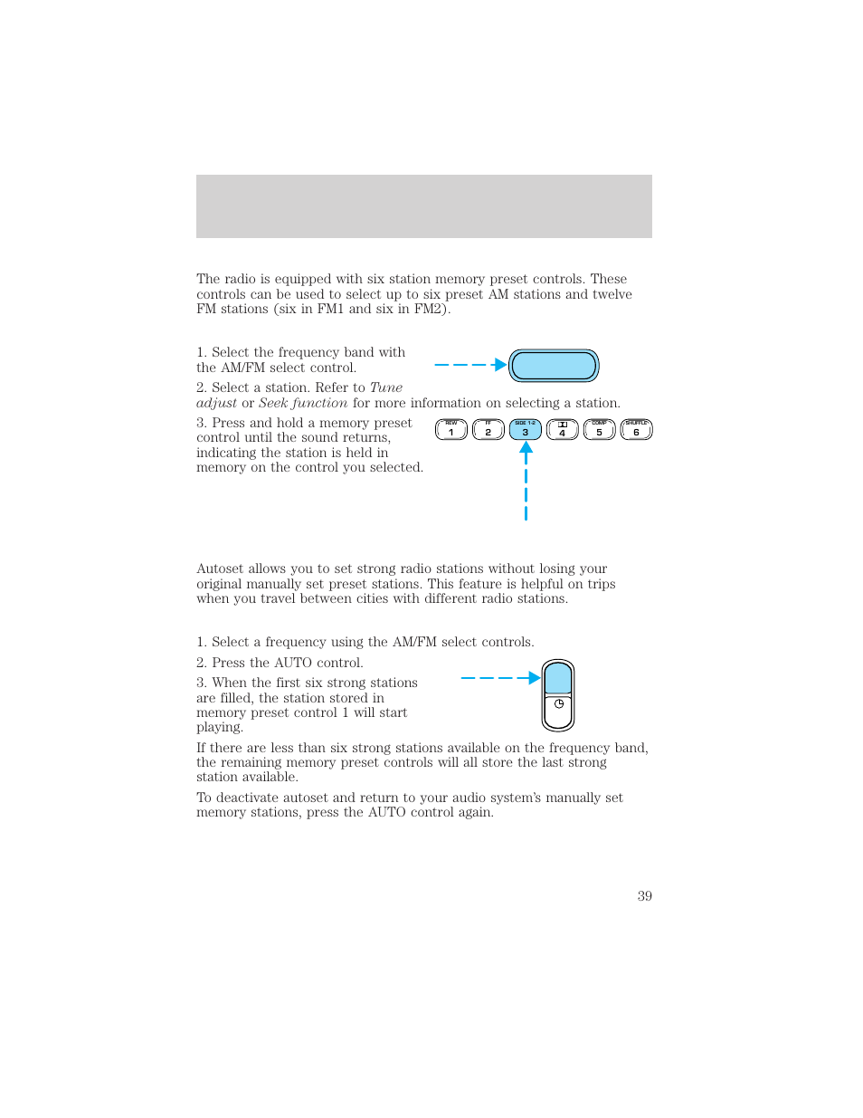 Entertainment systems, Am fm | FORD 2002 Escape v.3 User Manual | Page 39 / 288