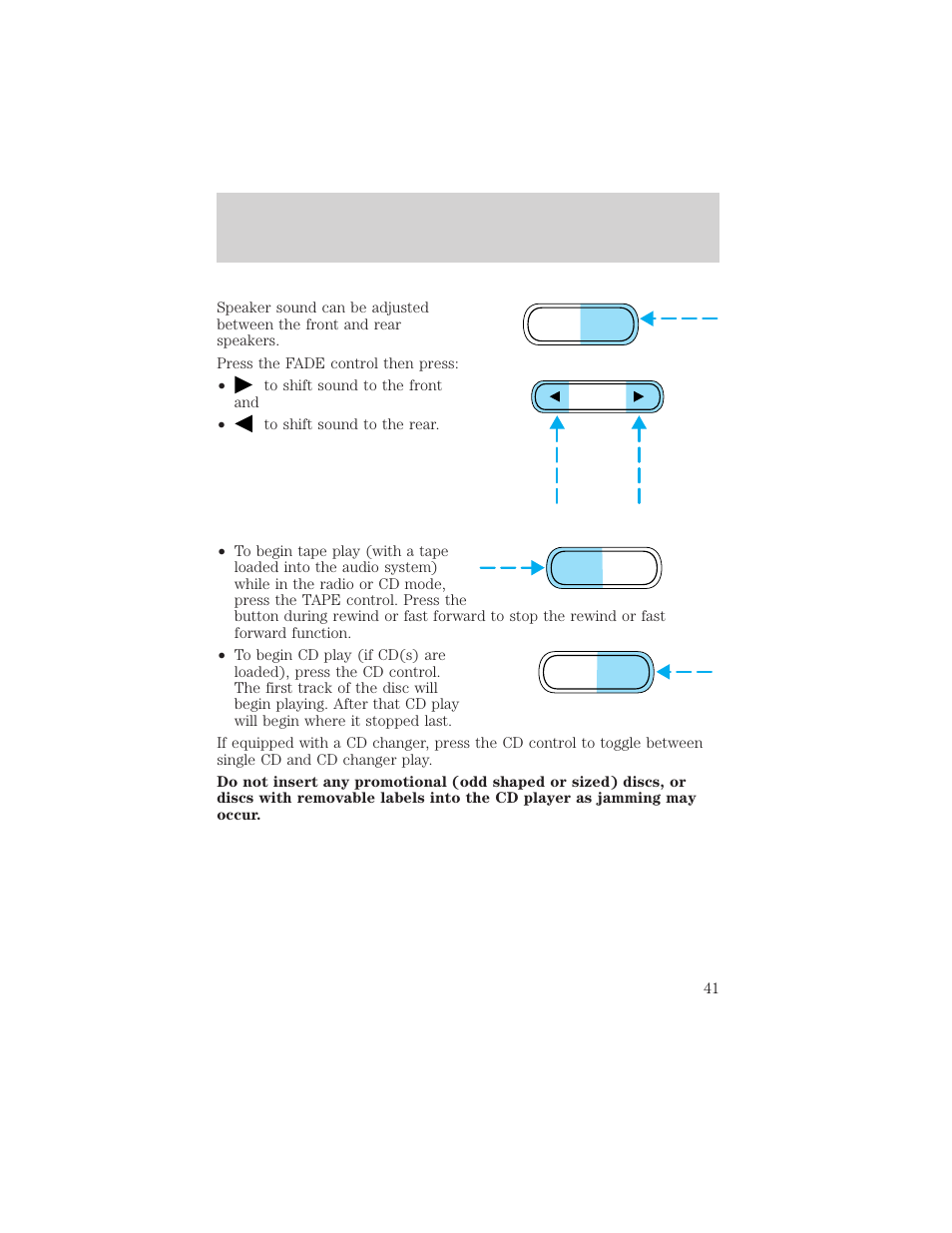 Entertainment systems | FORD 2002 Escape v.3 User Manual | Page 41 / 288