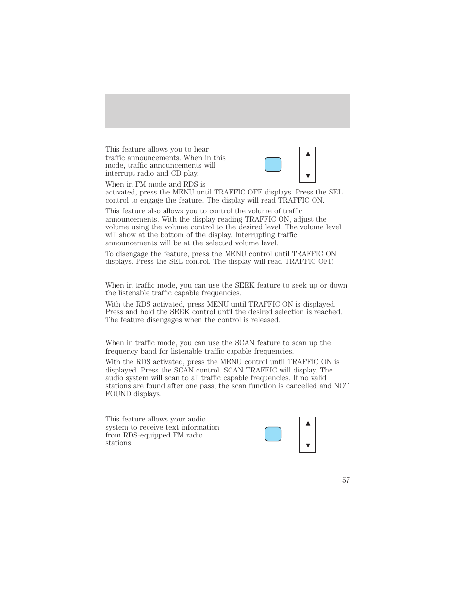 Entertainment systems | FORD 2002 Escape v.3 User Manual | Page 57 / 288