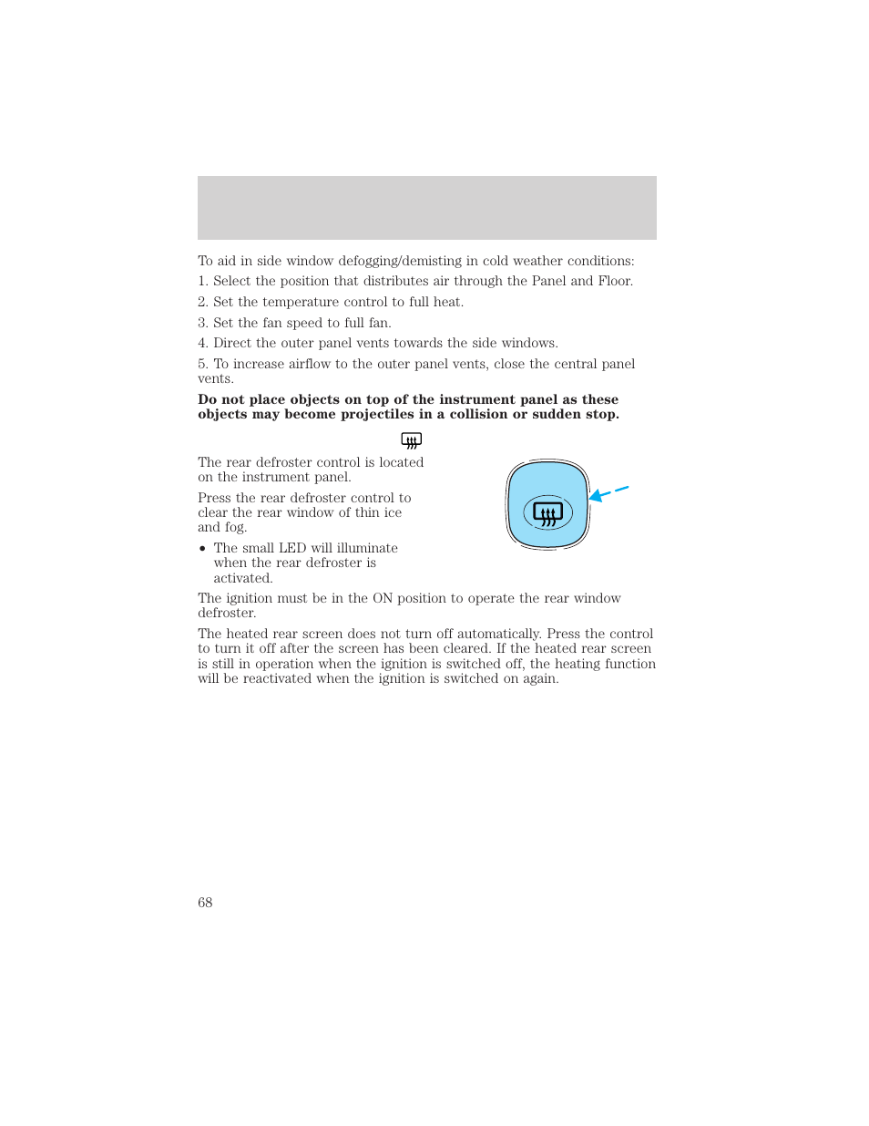 Climate controls | FORD 2002 Escape v.3 User Manual | Page 68 / 288