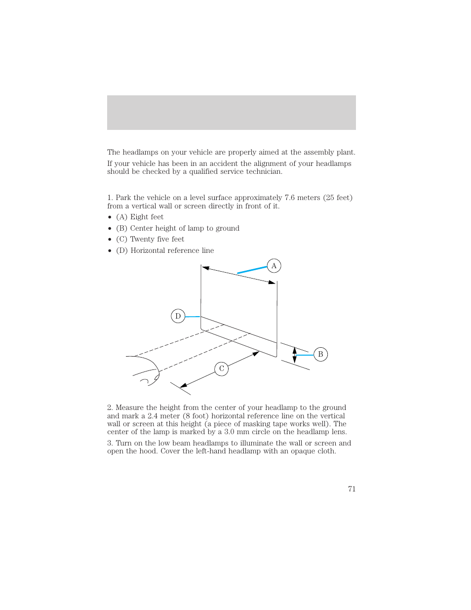 Lights | FORD 2002 Escape v.3 User Manual | Page 71 / 288
