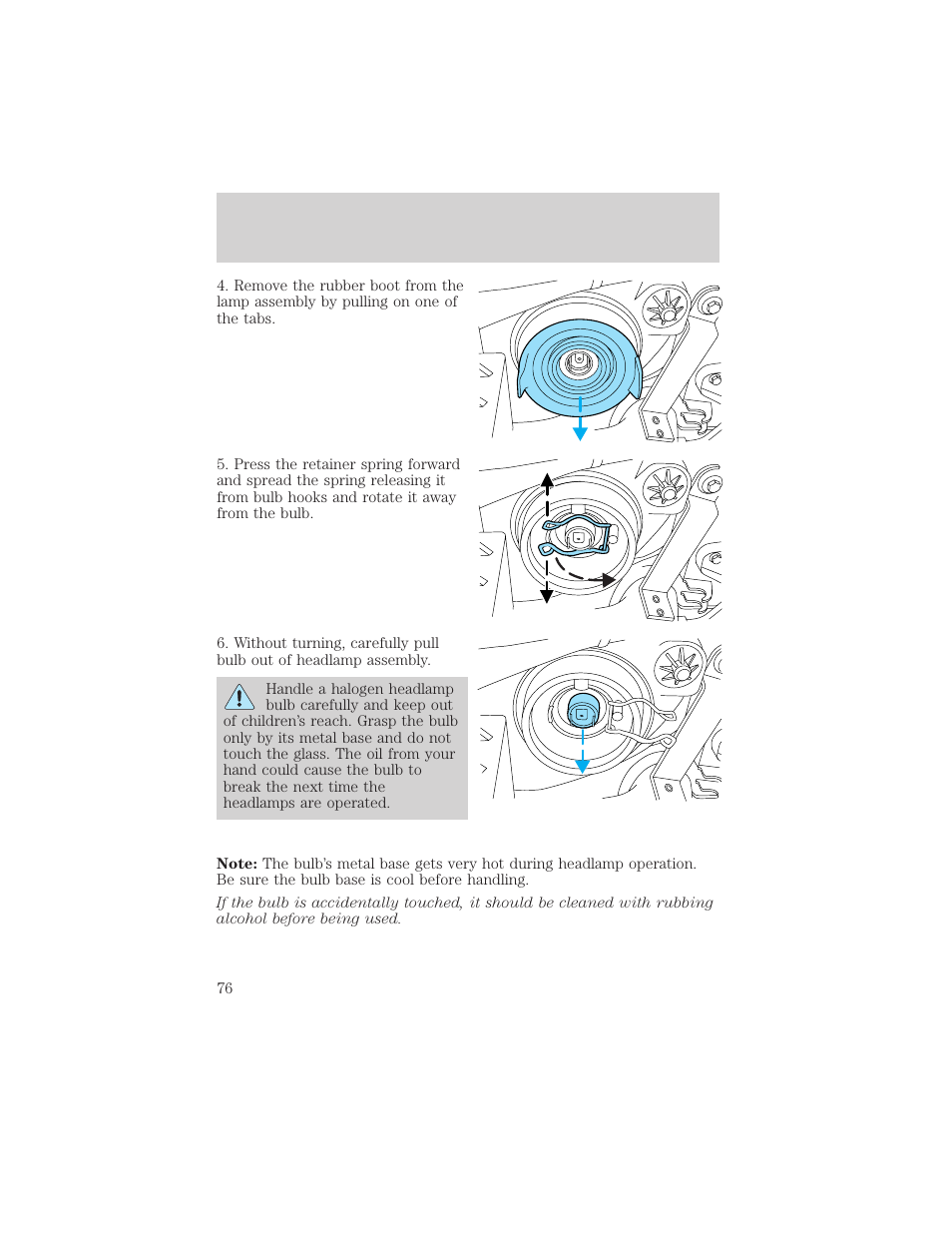 Lights | FORD 2002 Escape v.3 User Manual | Page 76 / 288