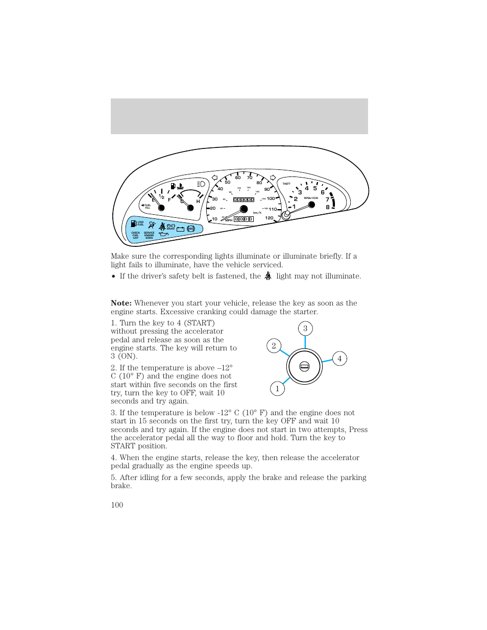 Driving | FORD 2002 Escort v.1 User Manual | Page 100 / 216