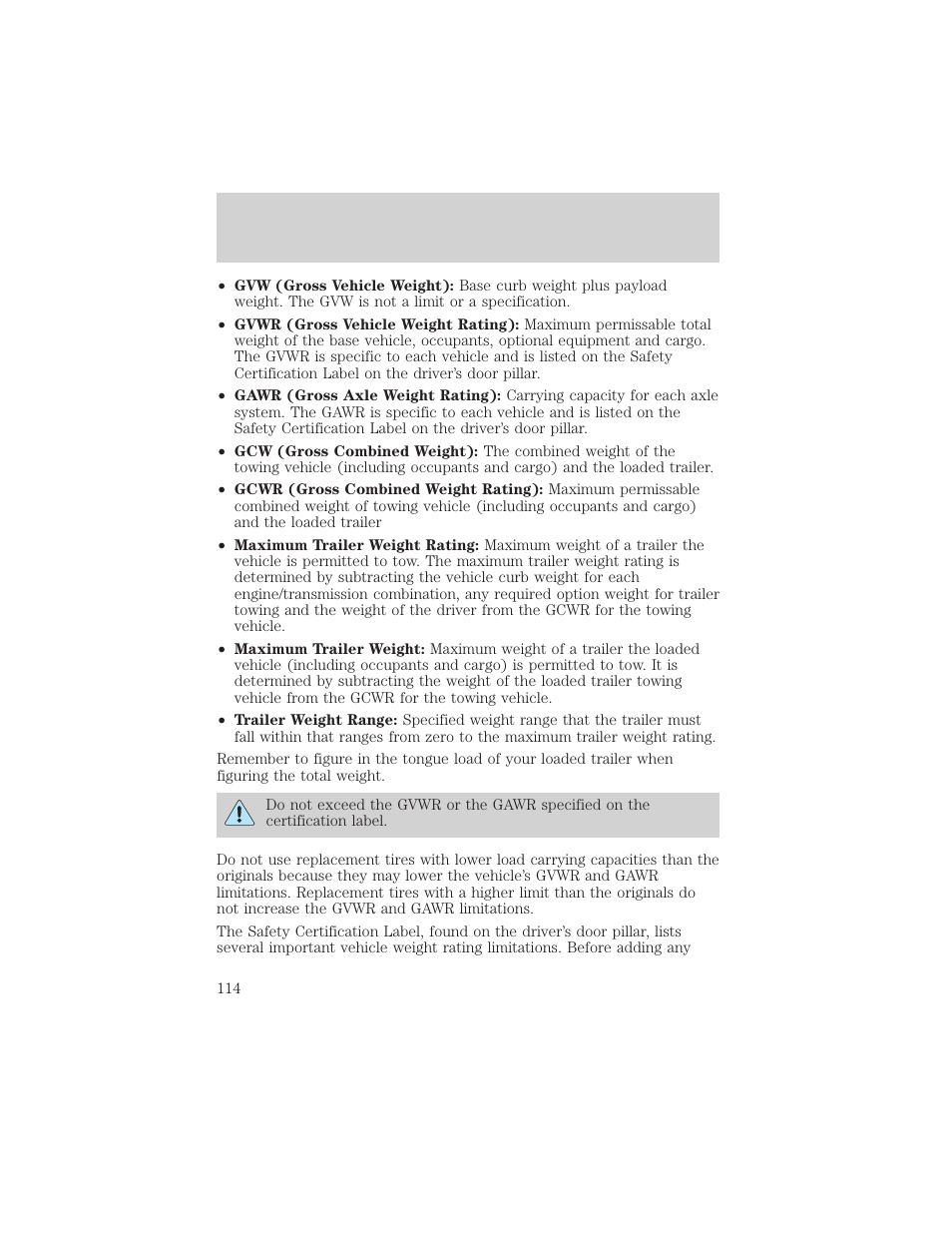 Driving | FORD 2002 Escort v.1 User Manual | Page 114 / 216