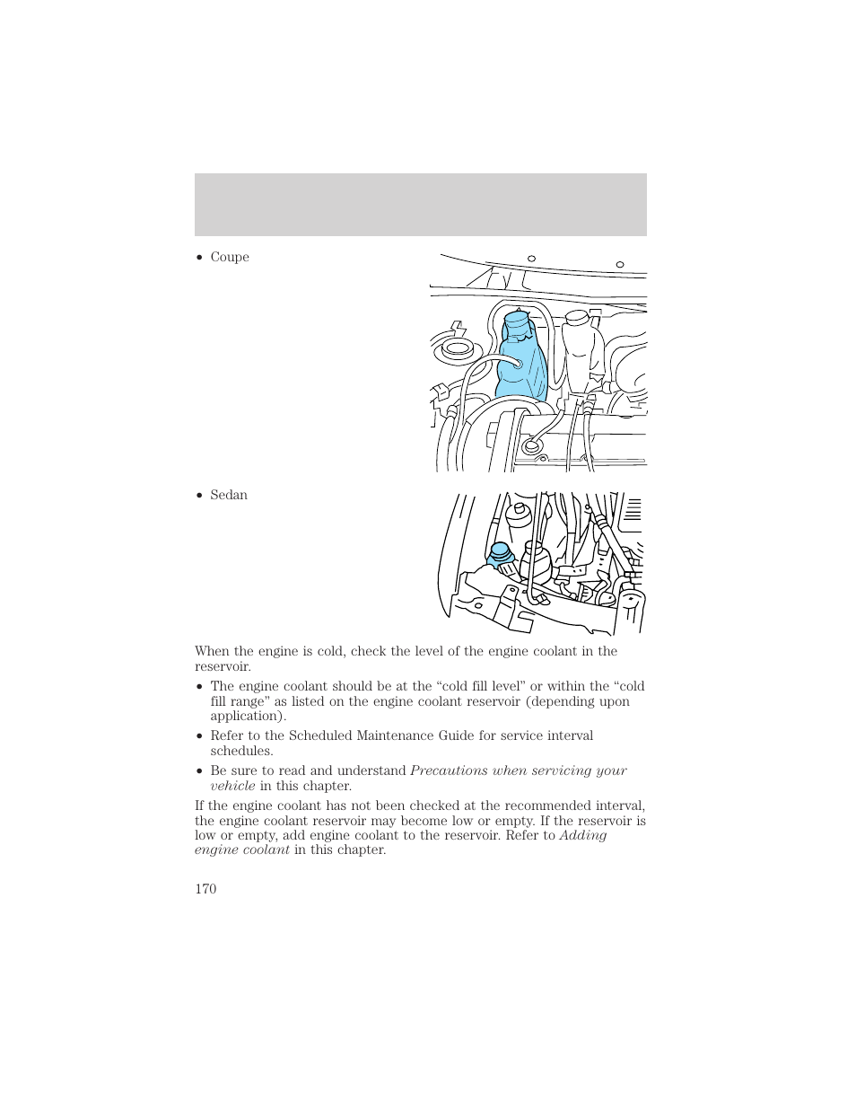 Maintenance and specifications | FORD 2002 Escort v.1 User Manual | Page 170 / 216