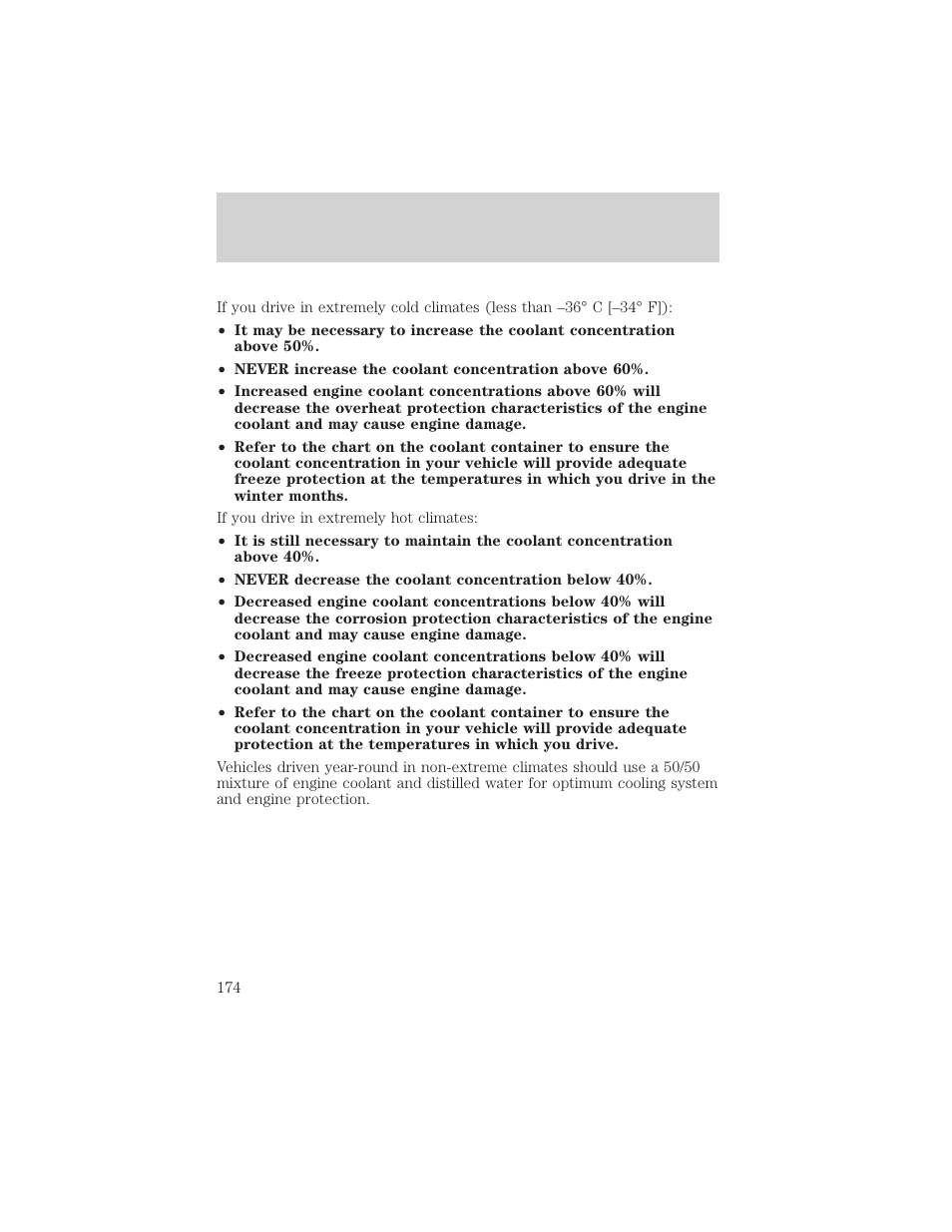 Maintenance and specifications | FORD 2002 Escort v.1 User Manual | Page 174 / 216