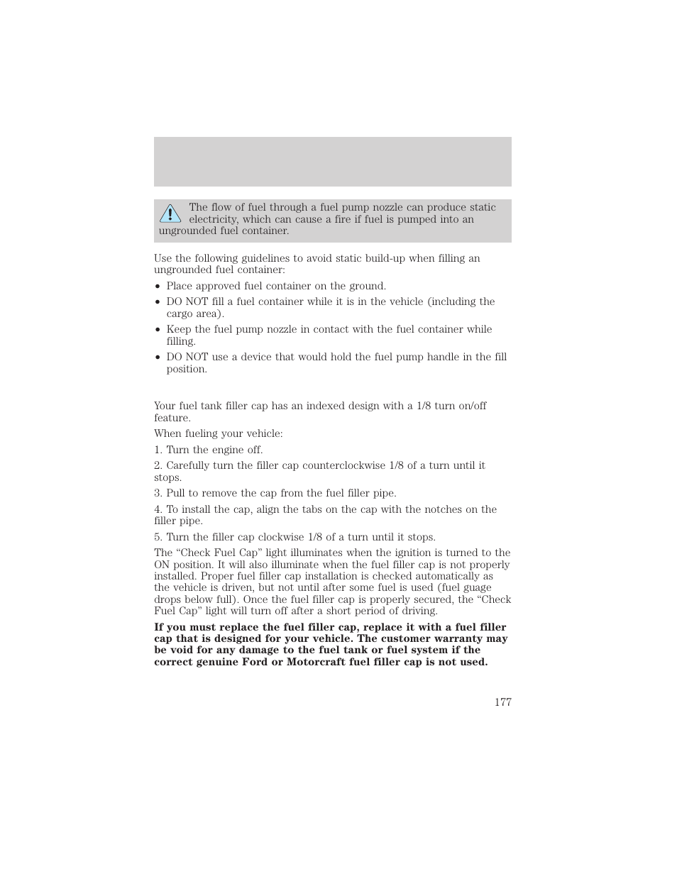 Maintenance and specifications | FORD 2002 Escort v.1 User Manual | Page 177 / 216