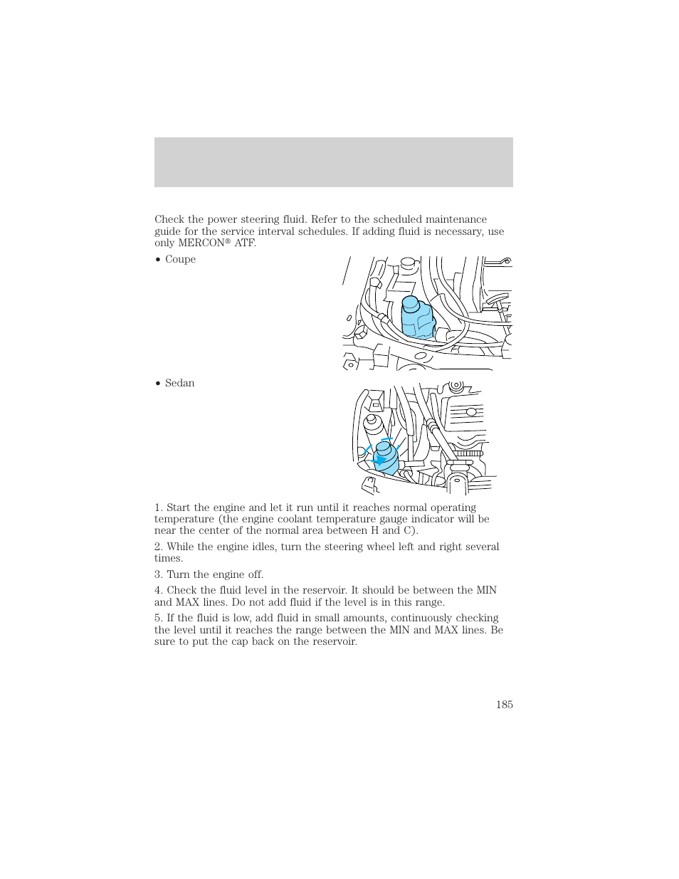 Maintenance and specifications | FORD 2002 Escort v.1 User Manual | Page 185 / 216