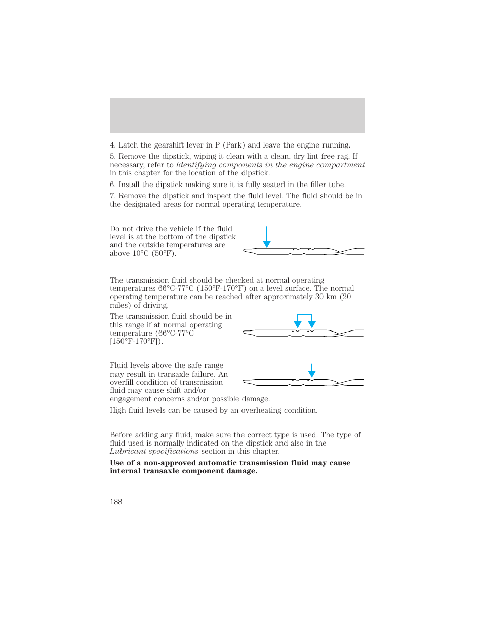 Maintenance and specifications | FORD 2002 Escort v.1 User Manual | Page 188 / 216