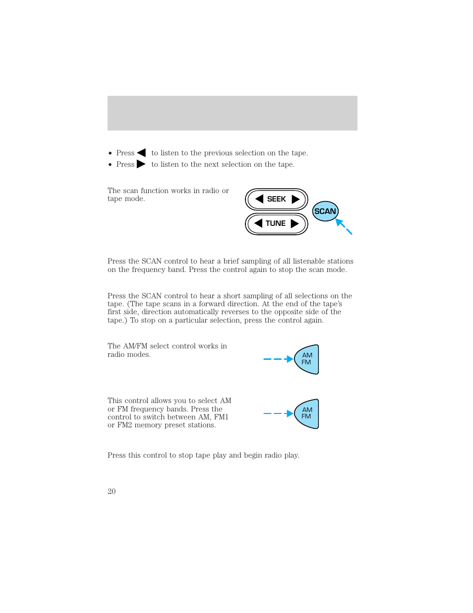 Entertainment systems | FORD 2002 Escort v.1 User Manual | Page 20 / 216