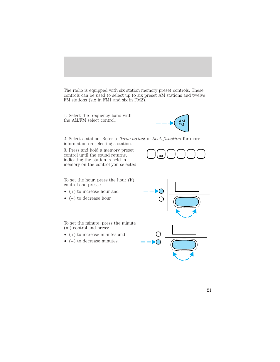 Entertainment systems | FORD 2002 Escort v.1 User Manual | Page 21 / 216