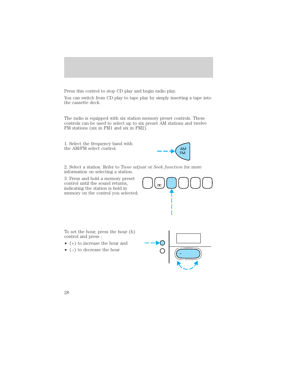 Entertainment systems | FORD 2002 Escort v.1 User Manual | Page 28 / 216