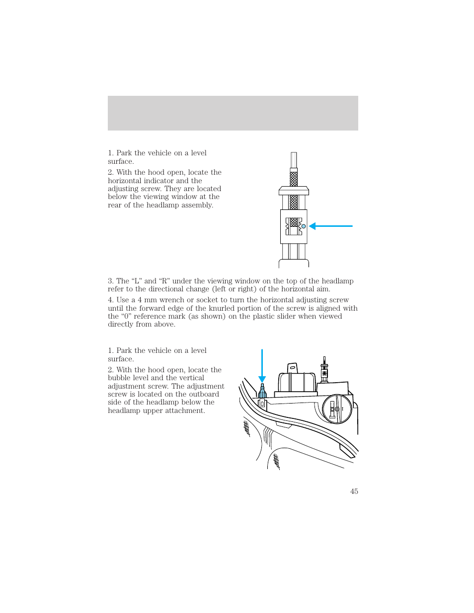 Lights | FORD 2002 Escort v.1 User Manual | Page 45 / 216