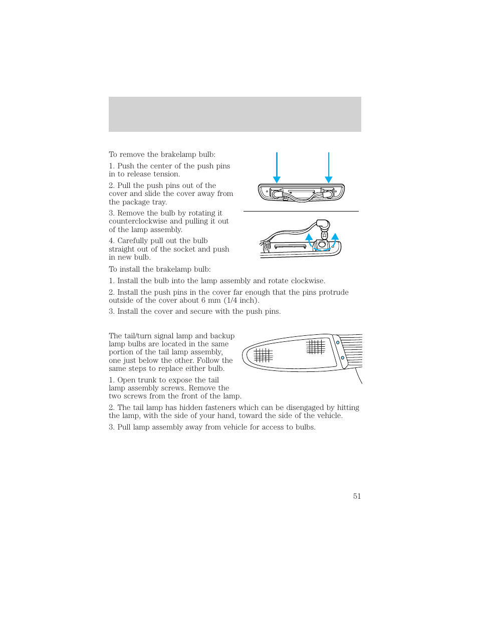 Lights | FORD 2002 Escort v.1 User Manual | Page 51 / 216