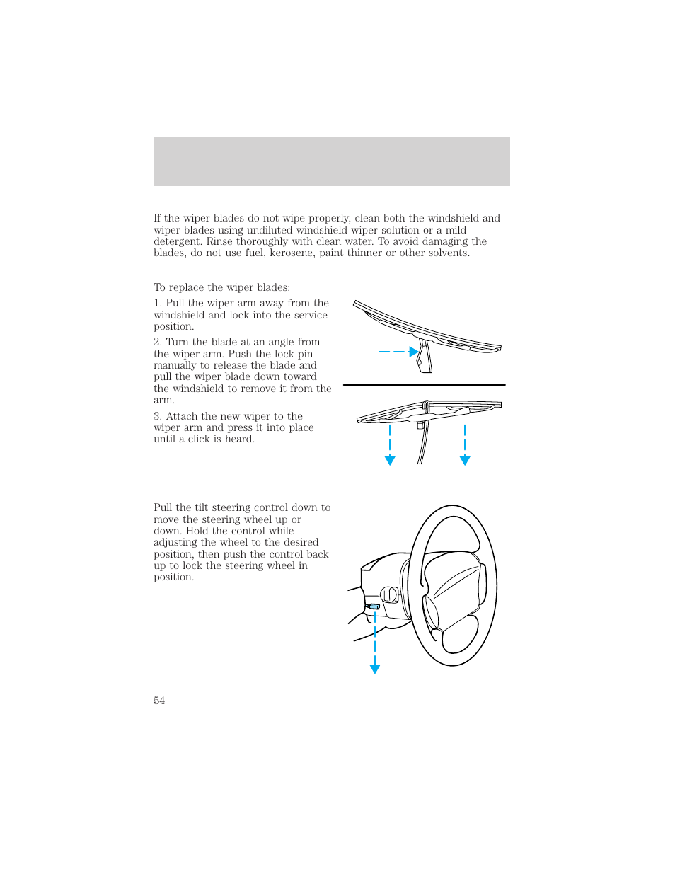 Driver controls | FORD 2002 Escort v.1 User Manual | Page 54 / 216