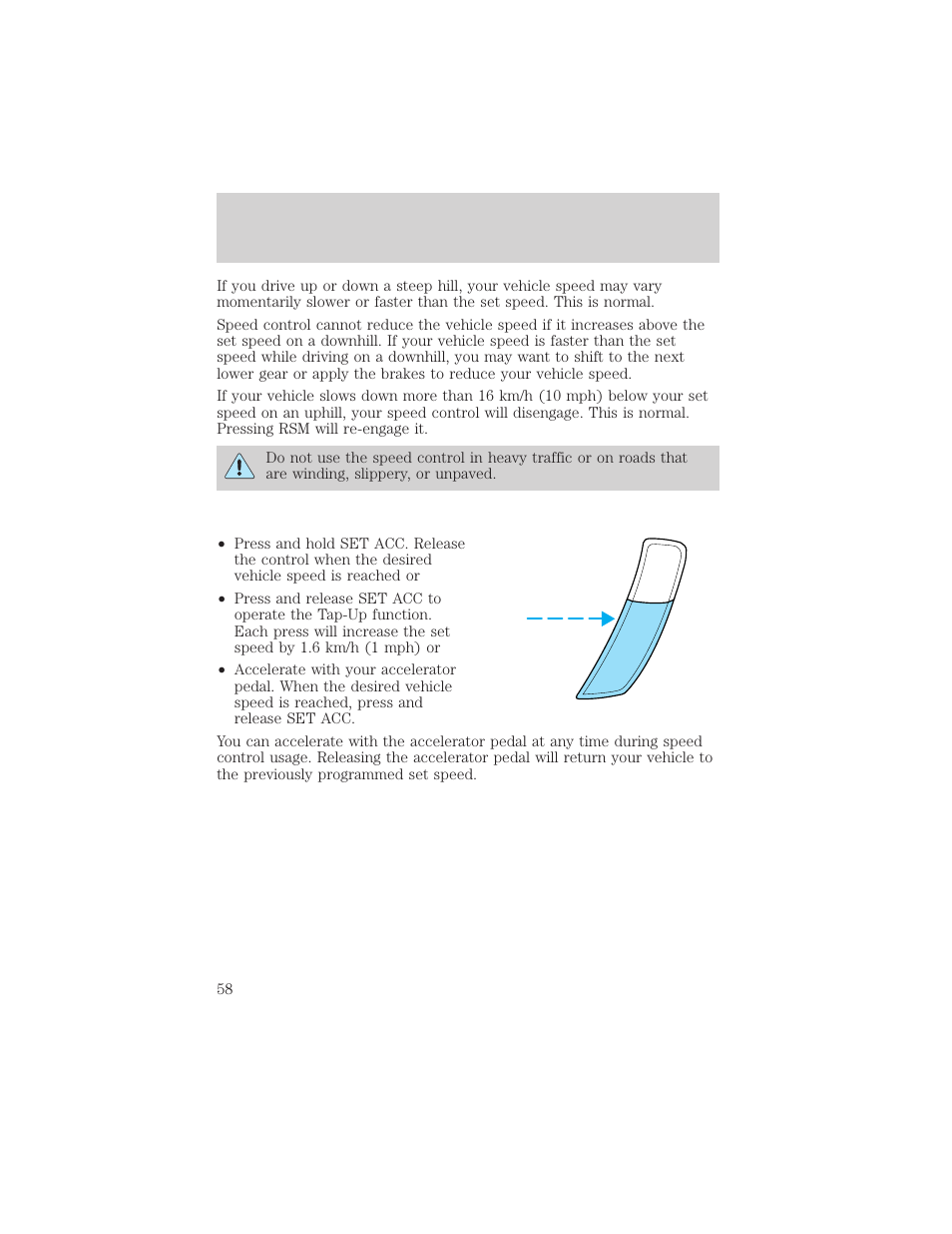 Driver controls | FORD 2002 Escort v.1 User Manual | Page 58 / 216