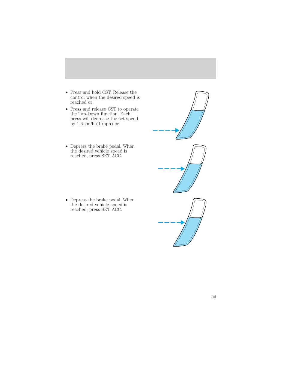 Driver controls | FORD 2002 Escort v.1 User Manual | Page 59 / 216