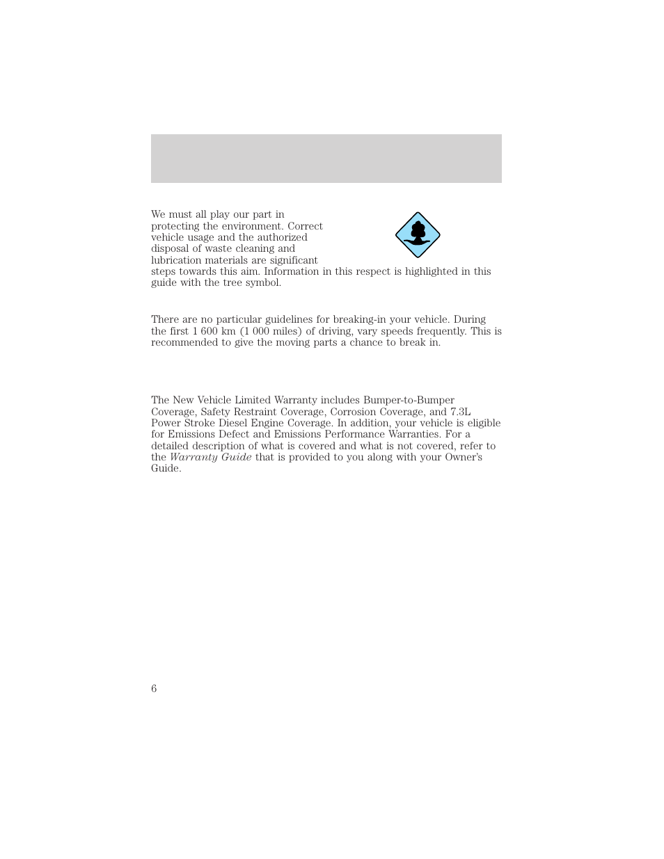 Introduction | FORD 2002 Escort v.1 User Manual | Page 6 / 216